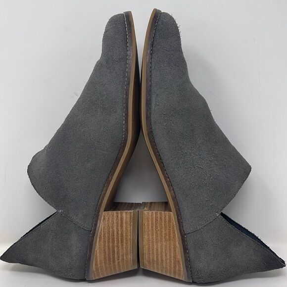 Cole Haan Gray Suede Booties, women’s size 10.5 B, 2” heel - Picture 4 of 12